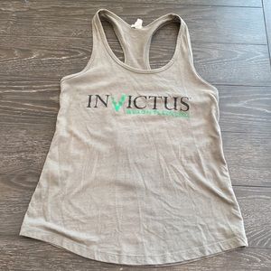 Invictus weightlifting racerback tank